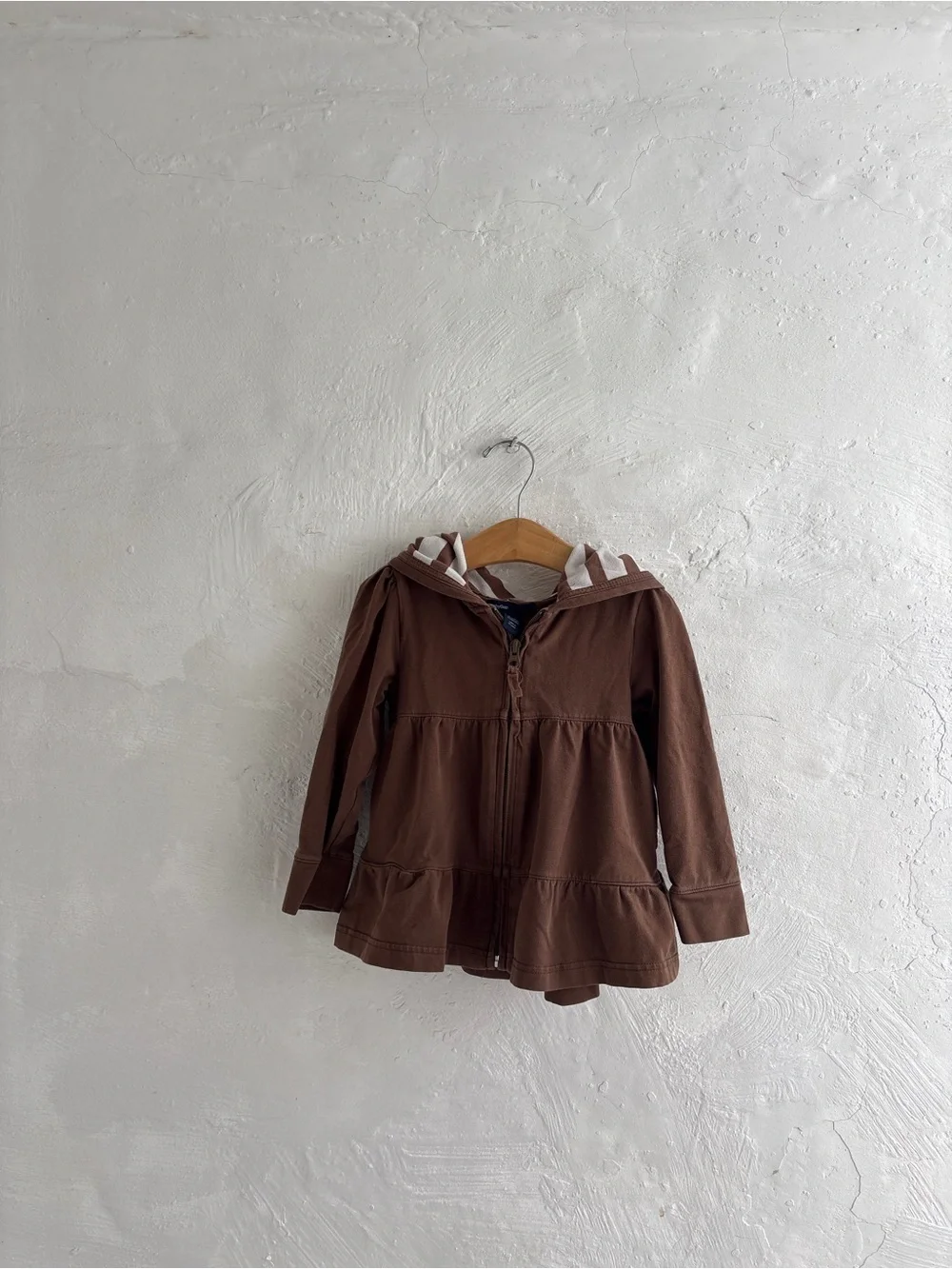 Baby GAP 3T brown zip up hoodie